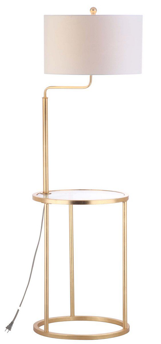 Safavieh Crispin Floor Lamp Side Table - Gold Leaf | Floor Lamps | Modishstore - 3