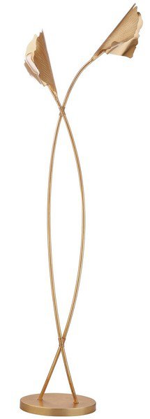 Safavieh Merrigan Ginkgo Leaf Floor Lamp - Gold Leaf | Floor Lamps | Modishstore - 2