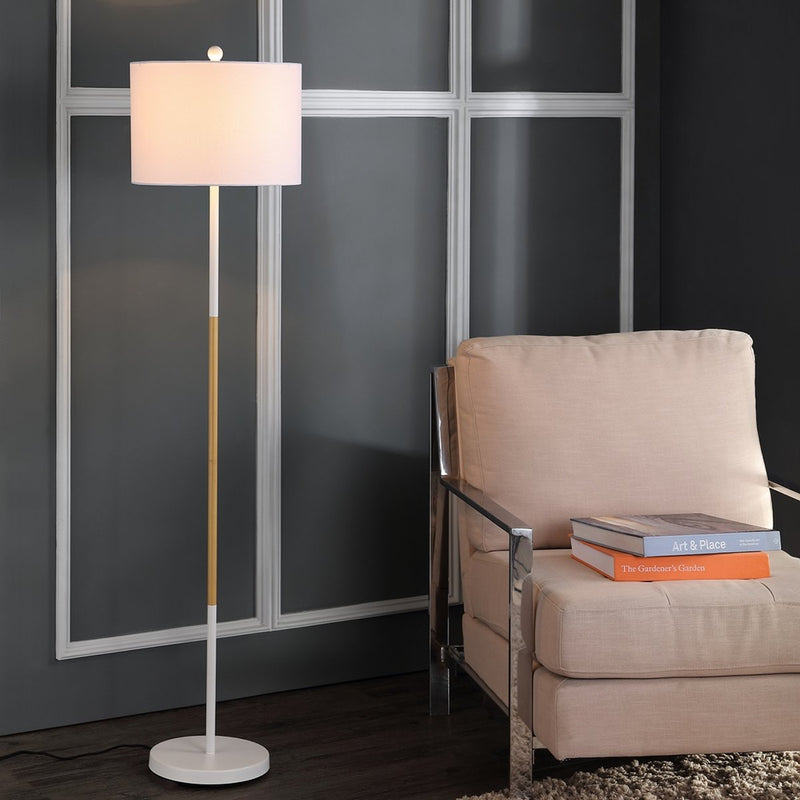 Safavieh Melrose Floor Lamp - White | Floor Lamps | Modishstore