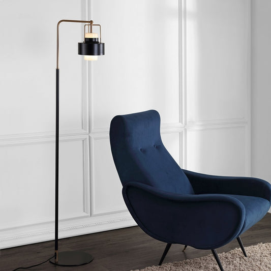 Safavieh Brendon Floor Lamp - Black | Floor Lamps | Modishstore
