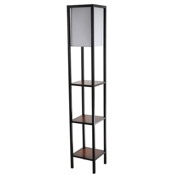 Safavieh Rista Shelf Floor Lamp - Cherry | Floor Lamps | Modishstore - 2