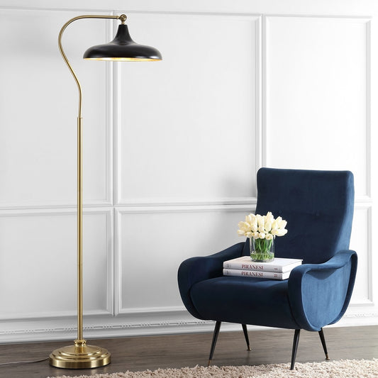 Safavieh Stefan Floor Lamp - Brass | Floor Lamps | Modishstore