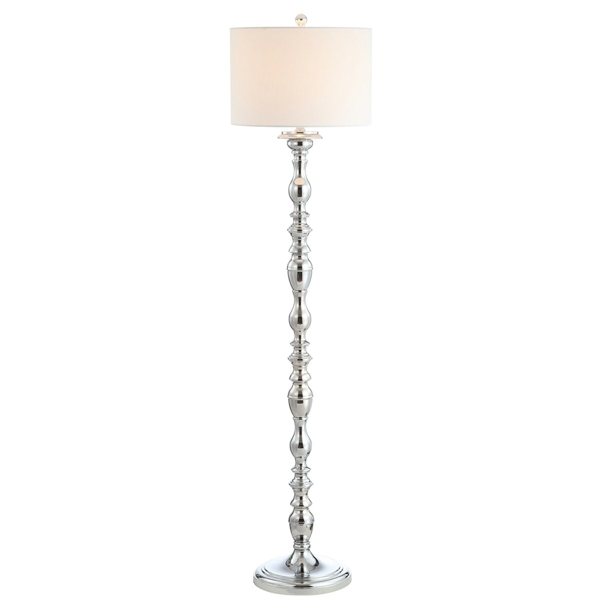 Safavieh Wilhelmina Floor Lamp - Chrome | Floor Lamps | Modishstore - 3