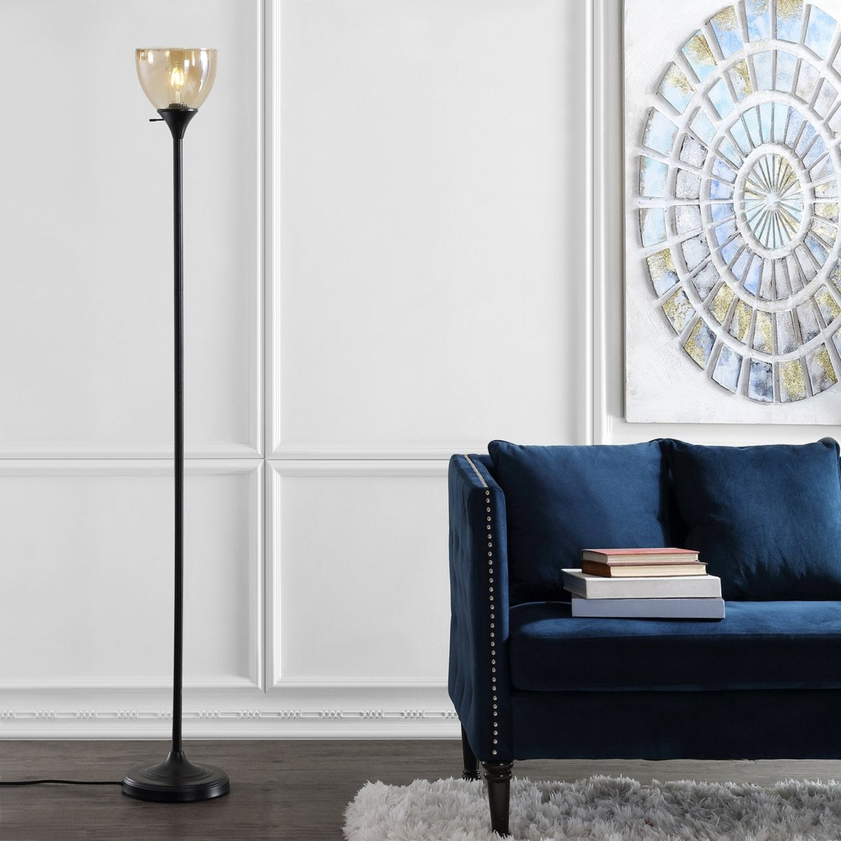 Safavieh Arabella Floor Lamp - Black | Floor Lamps | Modishstore
