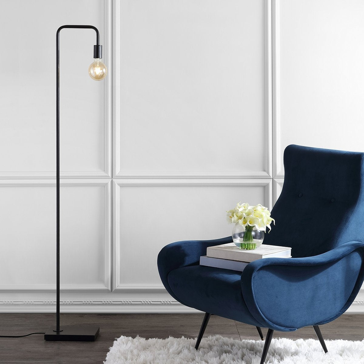 Safavieh Bran Floor Lamp - Dark Grey | Floor Lamps | Modishstore