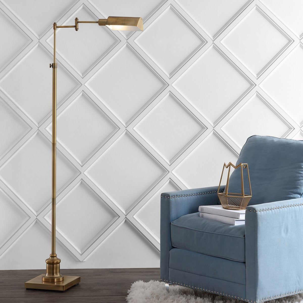 Safavieh Briggs Floor Lamp - Brass Gold | Floor Lamps | Modishstore