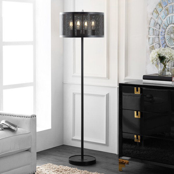Safavieh Vela Floor Lamp - Black | Floor Lamps | Modishstore