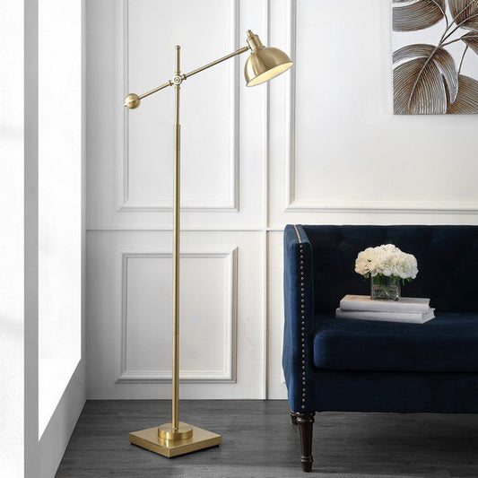Safavieh Dagen Floor Lamp - Brass Gold | Floor Lamps | Modishstore