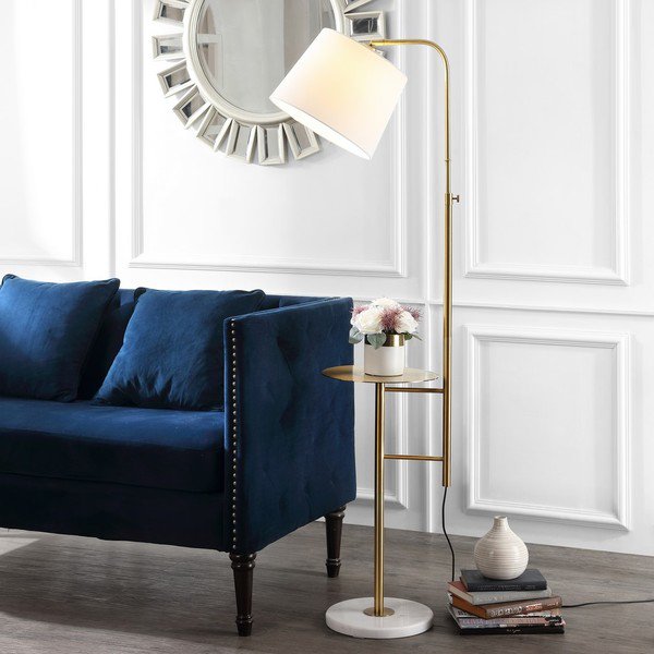 Safavieh Sorsi Floor Lamp - Brass Gold | Floor Lamps | Modishstore