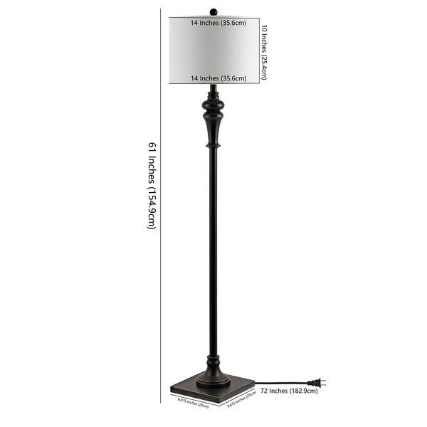 Safavieh Norla Floor Lamp - Antique Black | Floor Lamps | Modishstore - 3