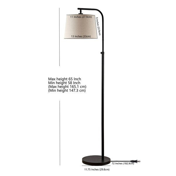 Safavieh Winley Floor Lamp - Oil Rubbed Bronze (Black) | Floor Lamps | Modishstore - 3