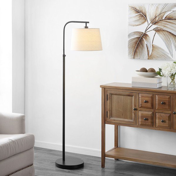 Safavieh Winley Floor Lamp - Oil Rubbed Bronze (Black) | Floor Lamps | Modishstore