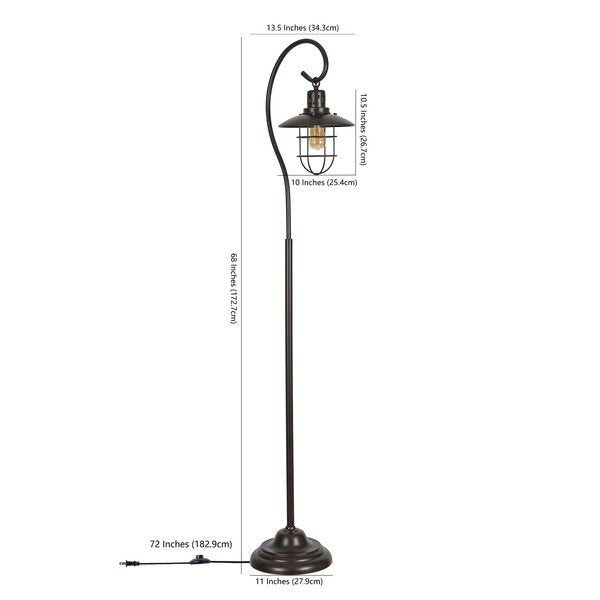 Safavieh Archie Iron Floor Lamp - Black | Floor Lamps | Modishstore - 3
