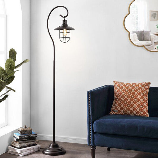 Safavieh Archie Iron Floor Lamp - Black | Floor Lamps | Modishstore