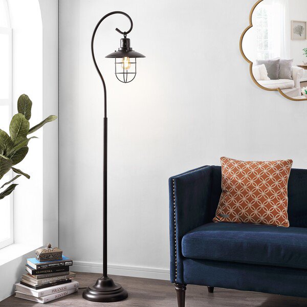 Safavieh Archie Iron Floor Lamp - Black | Floor Lamps | Modishstore