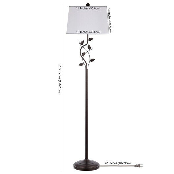 Safavieh Rudy Iron Floor Lamp - Black | Floor Lamps | Modishstore - 3