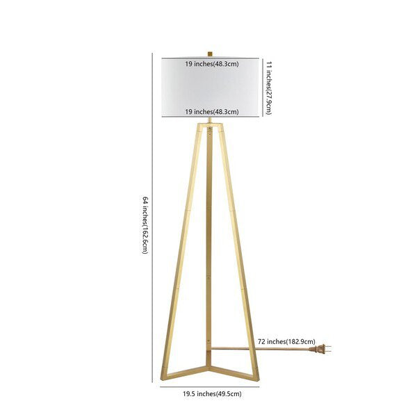Safavieh Deisa Floor Lamp - Gold | Floor Lamps | Modishstore - 3