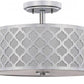 Safavieh Kora Quatrefoil 3 Light 15-Inch Dia Chrome Flush Mount - Chrome | Ceiling Lamps | Modishstore - 3