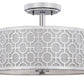 Safavieh Vera Chain-Link 3 Light 15.5-Inch Dia Chrome Flush Mount - Chrome | Ceiling Lamps | Modishstore - 2