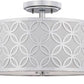 Safavieh Cecily Leaf Trellis 3 Light 15-Inch Dia Chrome Flush Mount - Chrome | Ceiling Lamps | Modishstore - 3