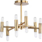 Safavieh Fidelma Flush Mount - Gold | Ceiling Lamps | Modishstore - 3