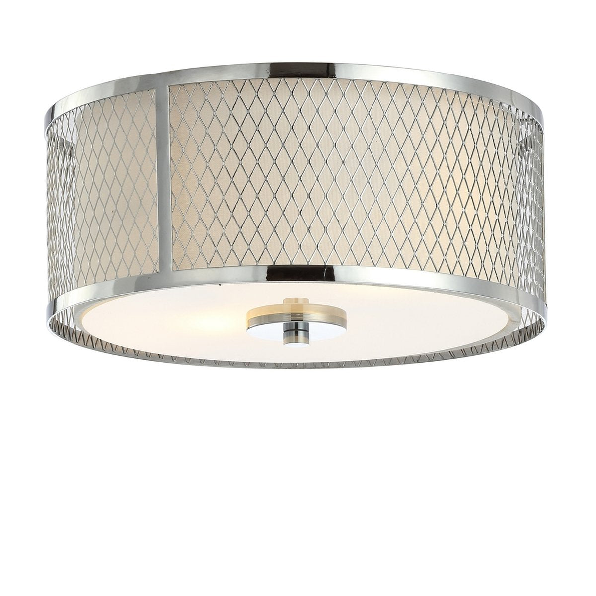 Safavieh Braydon Flush Mount - Chrome | Ceiling Lamps | Modishstore - 3