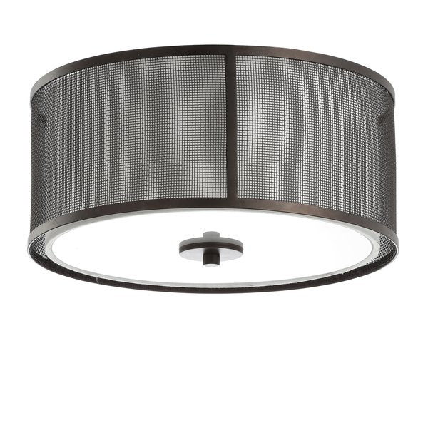 Safavieh Layne Flush Mount - Dark Grey | Ceiling Lamps | Modishstore - 2