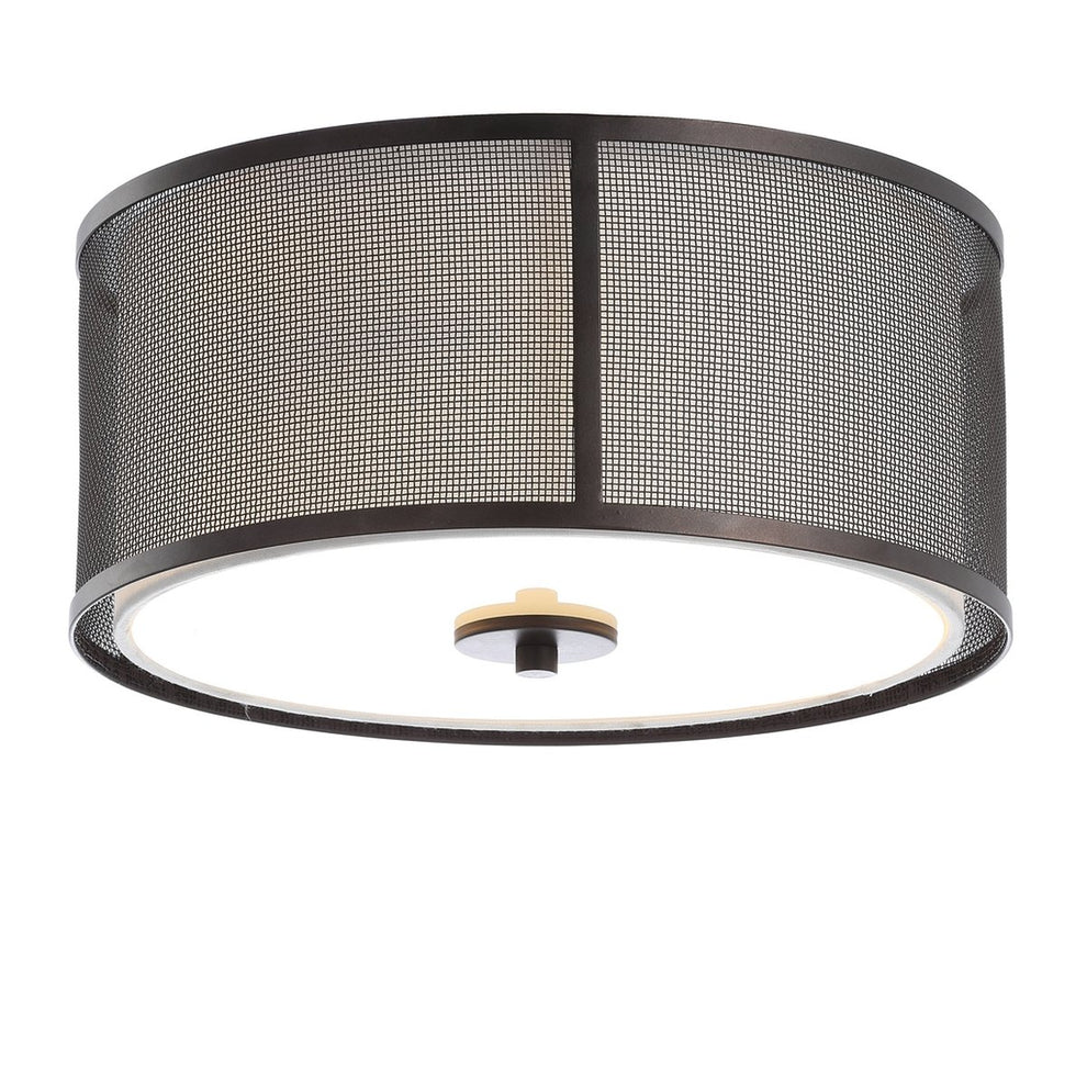 Safavieh Layne Flush Mount - Dark Grey | Ceiling Lamps | Modishstore - 3
