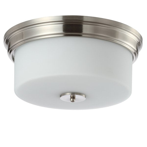 Safavieh Dalen Flush Mount - Brush Nickel | Ceiling Lamps | Modishstore - 2