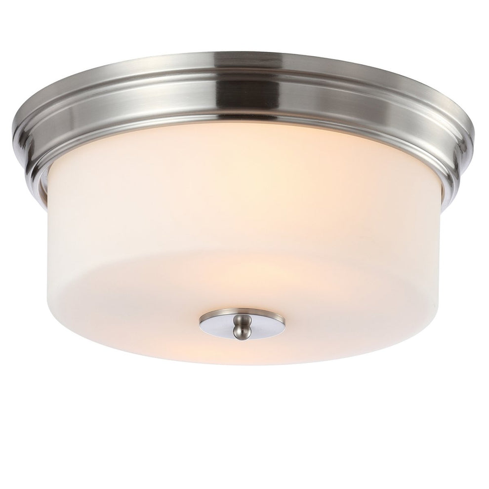 Safavieh Dalen Flush Mount - Brush Nickel | Ceiling Lamps | Modishstore - 3