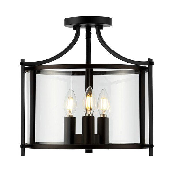 Safavieh Grenten Flush Mount - Oil Rubbed Bronze | Ceiling Lamps | Modishstore - 2