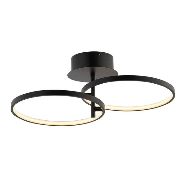Safavieh Reyah Flush Miount - Matte Black | Ceiling Lamps | Modishstore - 2