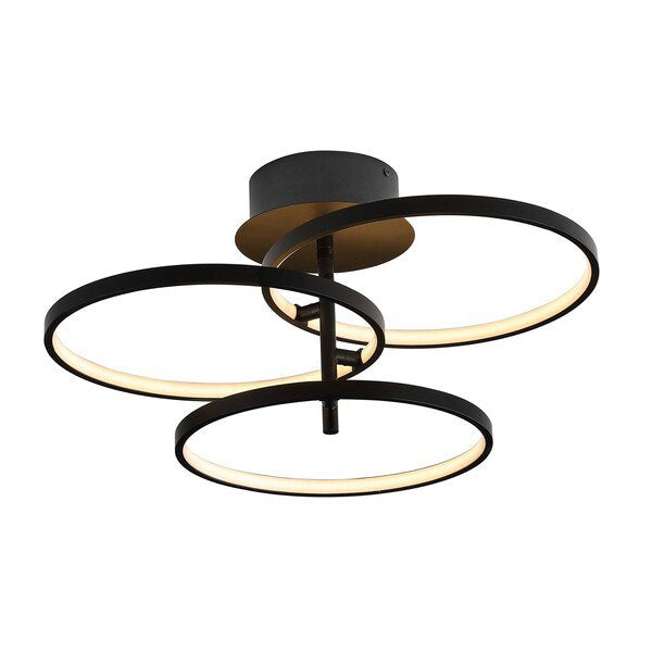 Safavieh Saretta Flush Mount - Matte Black | Ceiling Lamps | Modishstore - 2