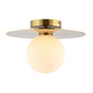 Safavieh Finlay Flush Mount - Painted Gold | Ceiling Lamps | Modishstore - 2
