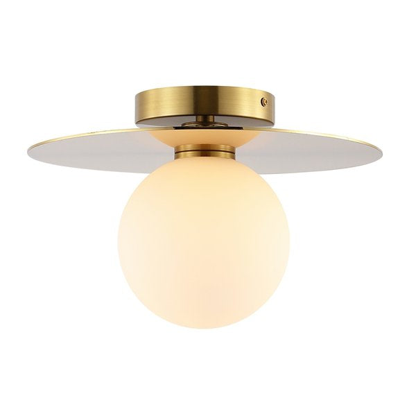 Safavieh Finlay Flush Mount - Painted Gold | Ceiling Lamps | Modishstore - 2