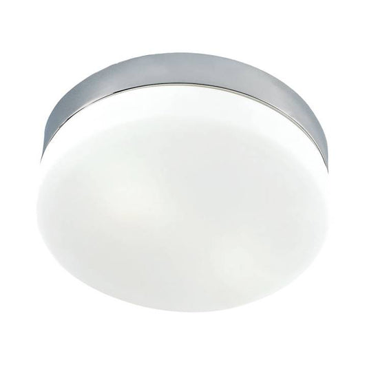 Disc LED Flushmount in Satin Nickel with Opal Glass - Mini ELK Lighting | Ceiling Lamps | Modishstore