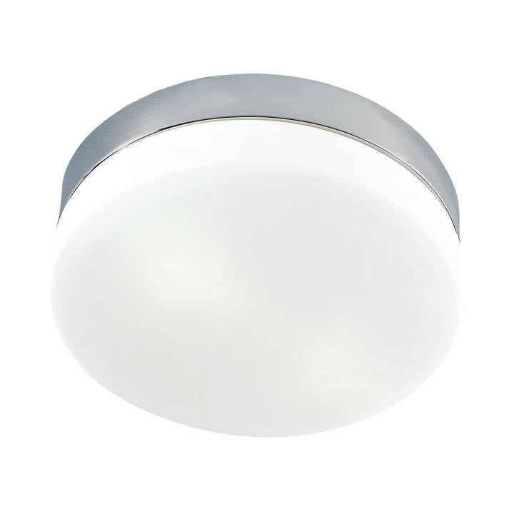 Disc LED Flushmount in Satin Nickel with Opal Glass - Medium ELK Lighting | Ceiling Lamps | Modishstore