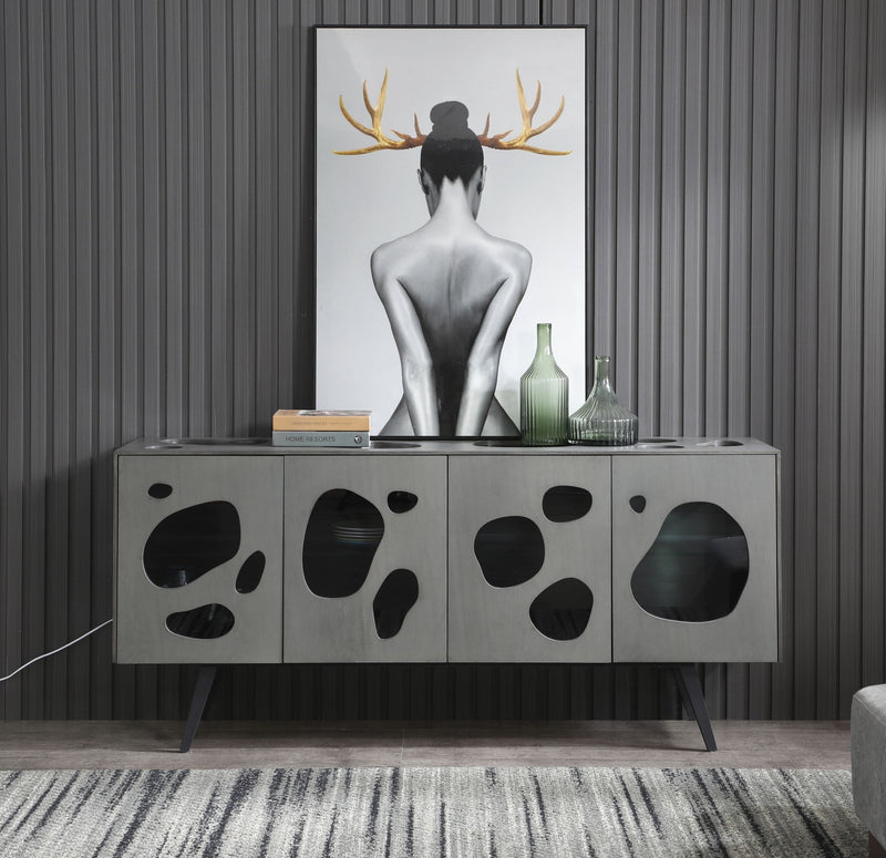 Modrest Fontana - Modern Grey Buffet | Modishstore | Sideboards