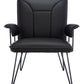Safavieh Johannes 17.3"H Mid Century Modern Leather Arm Chair | Accent Chairs |  Modishstore 