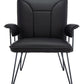 Safavieh Johannes 17.3"H Mid Century Modern Leather Arm Chair | Accent Chairs | Modishstore - 1