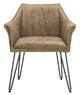 Safavieh Esme 19''H Mid Century Modern Leather Dining Chair | Dining Chairs | Modishstore