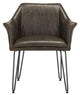 Safavieh Esme 19''H Mid Century Modern Leather Dining Chair | Dining Chairs | Modishstore - 4