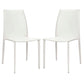 Safavieh Kdark Greyin 19''H Stacking Side Chair (Set Of 2) - White | Dining Chairs | Modishstore