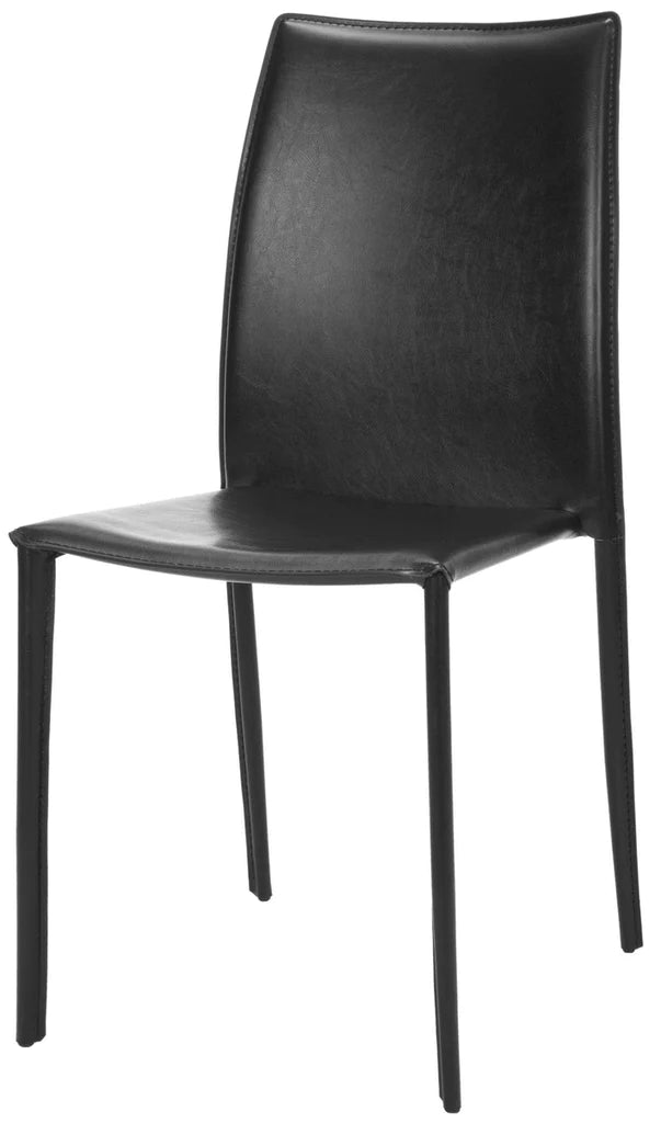Safavieh Kdark Greyin 19''H Stacking Side Chair (Set Of 2) - Black | Dining Chairs | Modishstore - 3