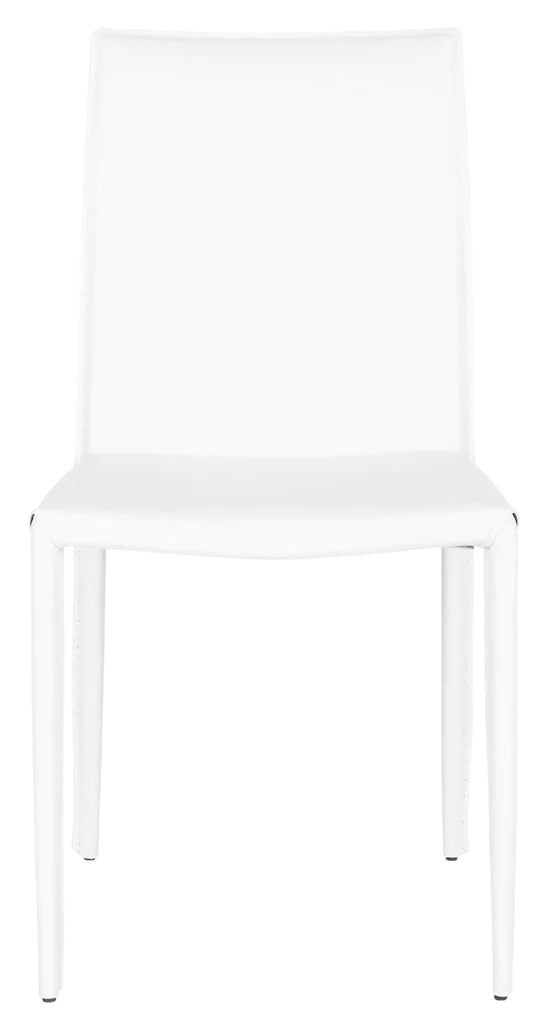 Safavieh Karna 19''H Dining Chair Set Of 2 - White Crocodile | Dining Chairs | Modishstore - 3