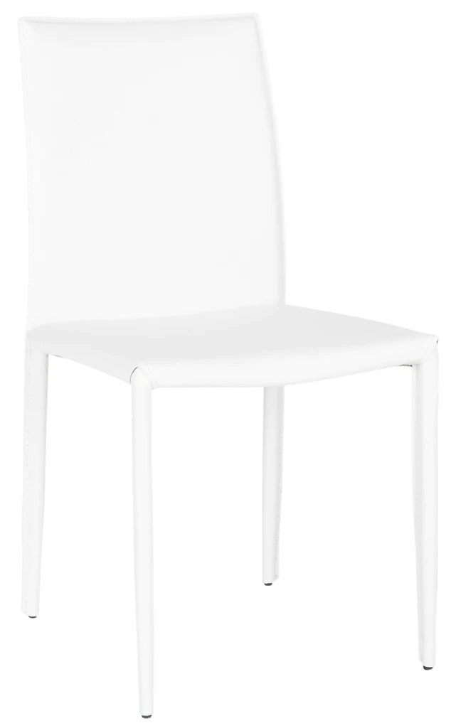 Safavieh Karna 19''H Dining Chair Set Of 2 - White Crocodile | Dining Chairs | Modishstore - 4
