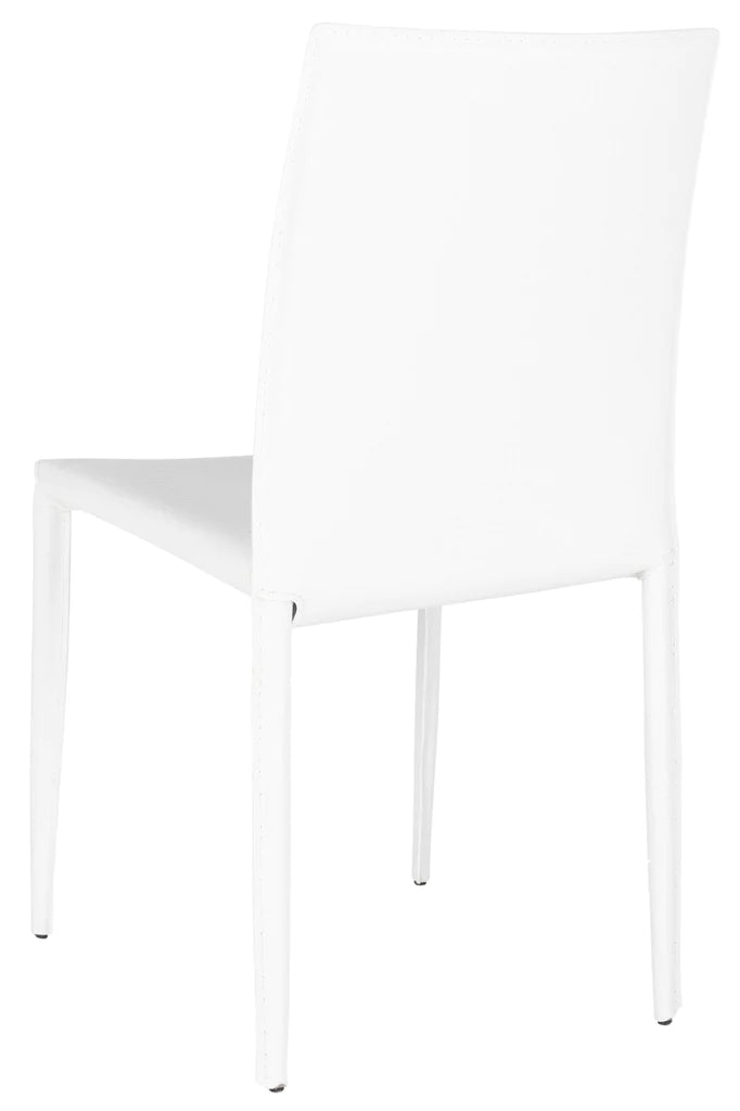 Safavieh Karna 19''H Dining Chair Set Of 2 - White Crocodile | Dining Chairs | Modishstore - 5