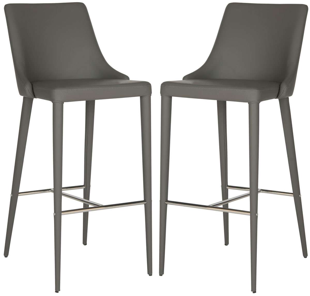 Safavieh Summerset Bar Stool - Gray | Bar Stools | Modishstore - 2