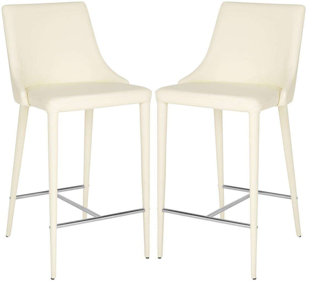 Safavieh Summerset Counter Stool Set Of 2 - Butter Cream | Counter Stools | Modishstore - 2