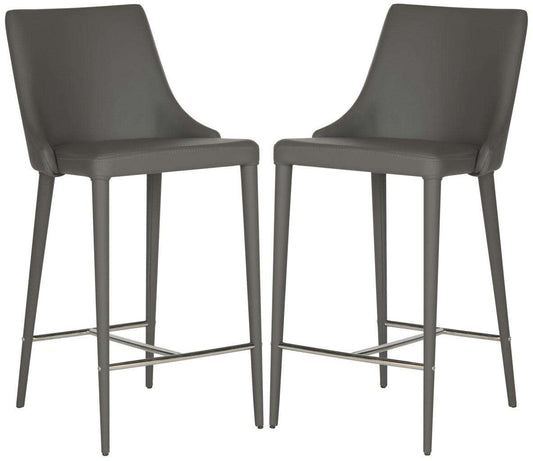 Safavieh Summerset Counter Stool Set Of 2 - Gray | Counter Stools | Modishstore